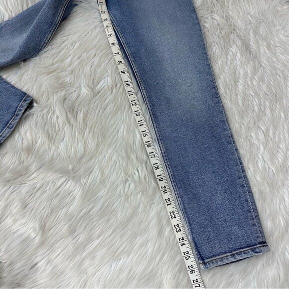 Re/Done Women's High Rise‎ Ankle Crop Mid 90s Fit Finish Skinny Jeans W26-28/L26 - Picture 9 of 10